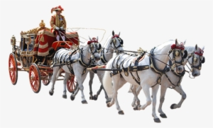 Coach, Team, Quad, Ceremony, Solemnly - Horse Drawn Carriage Png