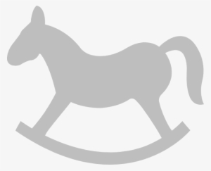 Horse Clipart Grey - Rocking Horse Vector Png