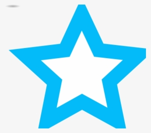 Blue Star Outline Png