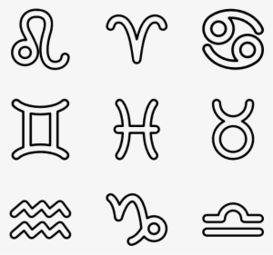 Zodiac Stroke - Science Icon Vector