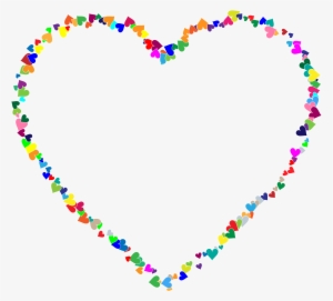 Colorful Hearts Big Image Png - Glitter Gif Rainbow Heart