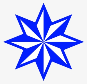 Pointed Star Orange Blue Clipart Stars Png Png Clipart - Red 8 Point Star