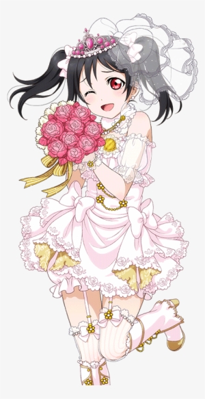 Yazawa Nico Pink Wedding Dress Sr - Love Live! Yazawa Nico Kawaii Cosplay Costume Wedding