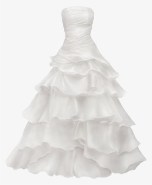 Ball Gown Wedding Dress Png Clip Art - Wedding Dress Png