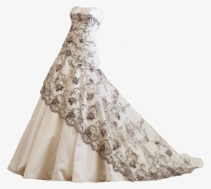 Dress Png Image Background - Black And White Wedding Dress