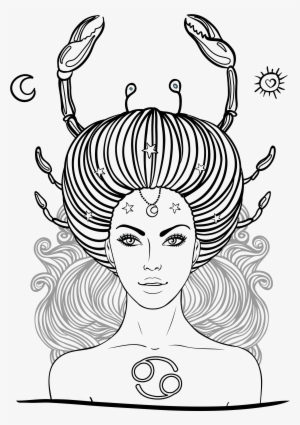 Png Transparent Library Zodiac Cancer Astrological - Journal : Notebook: 8. 5x11 160 Page Lined Paperback