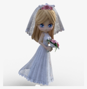 Pretty Girl Wedding Dresses, Flower, Wedding, Rose - Doll