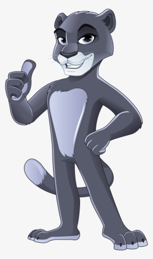 Panther Clipart Friendly - Dj Panther