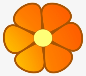 Orange Blossom Note Services Clip Art At Clker - Orange Flower Clipart Png