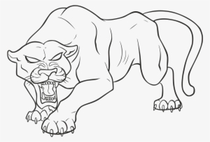 Panther Png Pic - Black Panther Animal Drawing