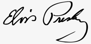 Elvis Presley Signature Logo Png Transparent - Elvis Presley Signature