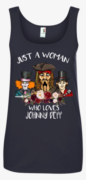 Just A Woman Who Loves Johnny Depp T Shirt Hoodie Sweater