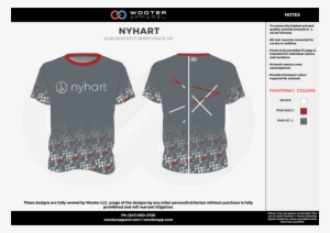 Nyhart Red Cool Gray White Custom Design T-shirts - Nba Basketball Jersey Designs