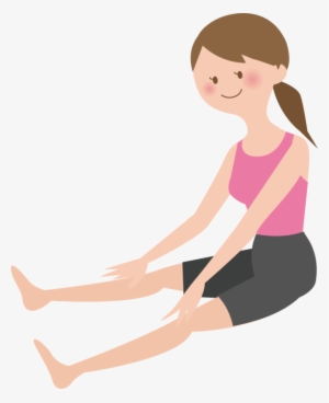 Stretching Exercise Woman Drawing - Stretching Clipart