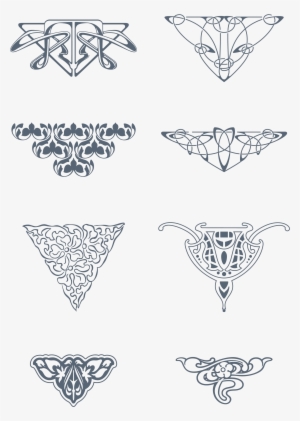 Download 170 Stylized Art Deco Illustrations And Ornaments, - Art ...
