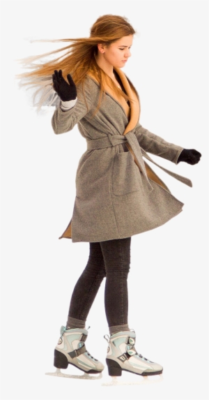 Girliceskating - Girl Ice Skating Png