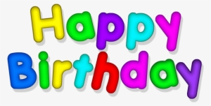 Happy Birthday Transparent Multicolor Png Picture - Portable Network Graphics