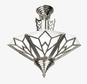Art Deco Flush Ceiling Light - Pendant Light Art Deco