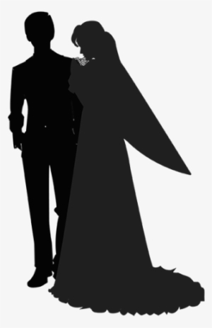 Silhouette Bride And Groom-01, Wedding, Wedding Card, - Wedding