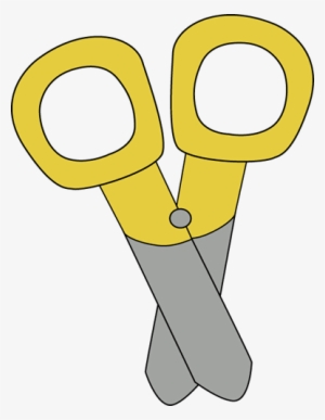 Yellow Scissors Clip Art - My Cute Graphics Cutting