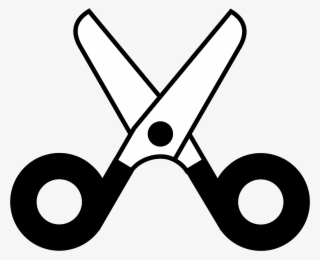 Crayon Clipart Scissors Clip Black And White - Black And White Scissors