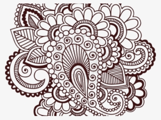 Lotus Tattoos Clipart Henna - Clipart Mehndi Design Png