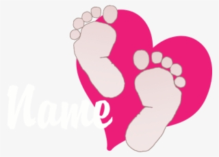 Baby Footprints And Name Maternity T-shirt