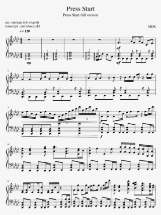 Damaged Coda Piano Sheet