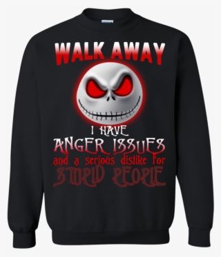 Jack Skellington Walk Away I Have Anger Issues And - Ugly Sweater Dragon Ball