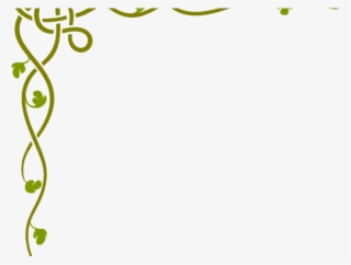 Vines Clipart Corner - Border Simple Side Designs