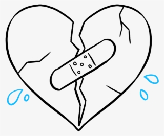 How To Draw Broken Heart - Drawings Of A Broken Heart