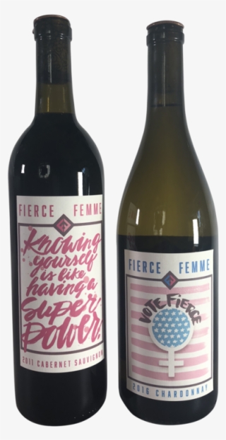 The Fierce Femme Wine Brand Captures A Reflection Of - Wine Bottle