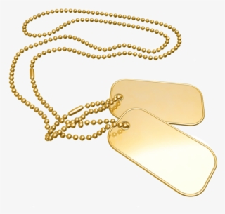 Gold Dog Tags - My Name Pix Friends