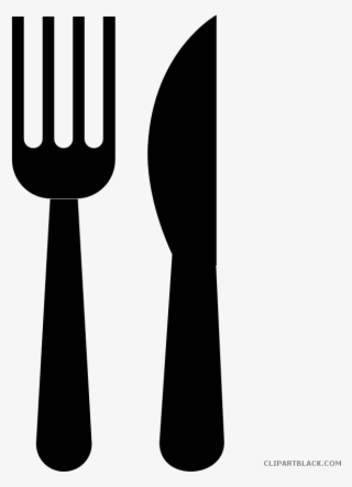 Png Freeuse Stock Fork And Knife Clipart - Fork And Knife Clipart Black And White