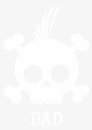 Dad White Skull Mohawk - Illustration