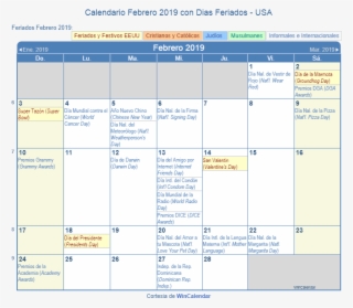 Feriados Estados Unidos 2019