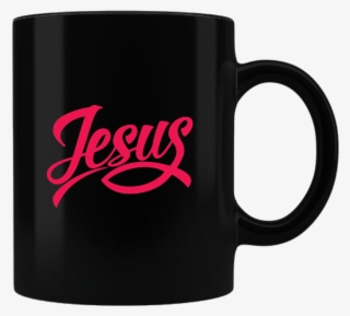 Jesus Fish Ceramic Black Coffee Mug - Mug