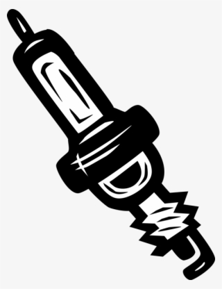 Vector Illustration Of Spark Plug Ignition System To - Zündkerze Clipart