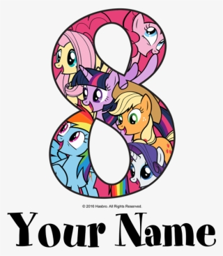 My Little Pony Friends 8th Birthday T-shirt - Princess Poster For Kids