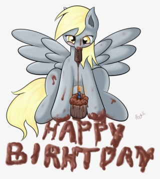 Derpy Hooves Rainbow Dash Pony Mammal Cartoon Vertebrate - Happy Birthday My Little Pony Derpy