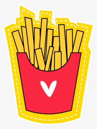 Adesivo Love Batata Frita De Andr Correia Colab55 - French Fries
