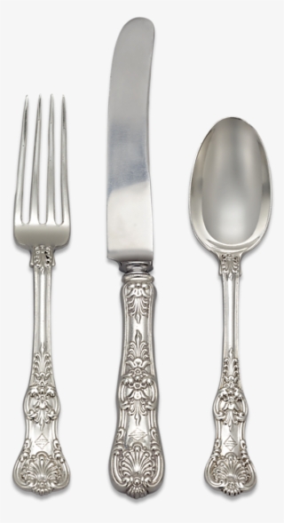 English King Silver Flatware Service, - Knife