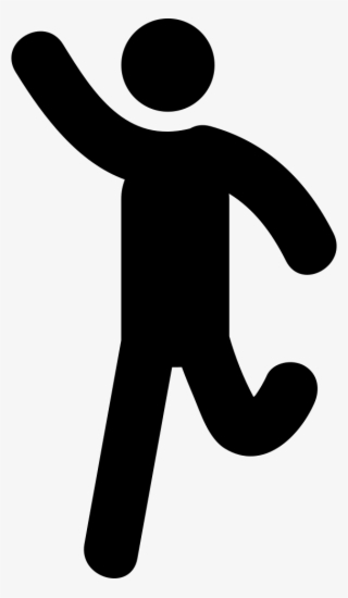 Running Man With Raised Arm Comments