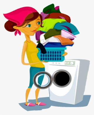 Washing Machine Laundry Clothing - Washing Machine Clipart Png