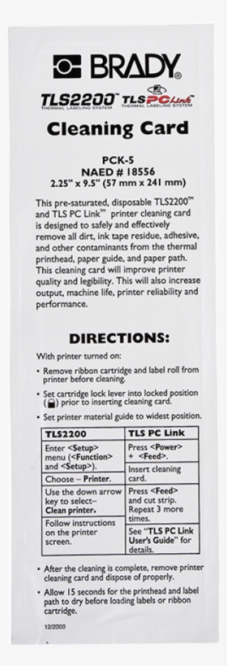 Brady 18556 Cleaning Kit - General Supply