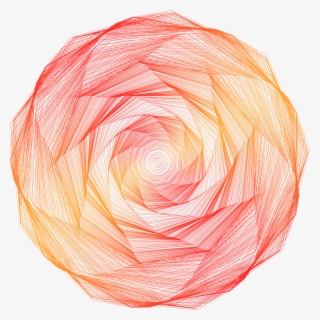 Irregular Spiral Gradient Rose Png And Vector Image - Woolen