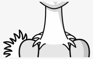 Clipart Cartoon Ostrich - Wild Animal Clipart Black And White