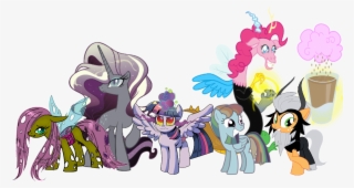 Pony Rarity Princess Luna Princess Celestia Cartoon - Mlp Villains