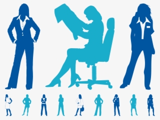 Businessperson Clip Art - Woman In A Suit Silhouette