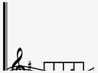 Sheet Music Clipart Border - Clip Art Music Notes Transparent